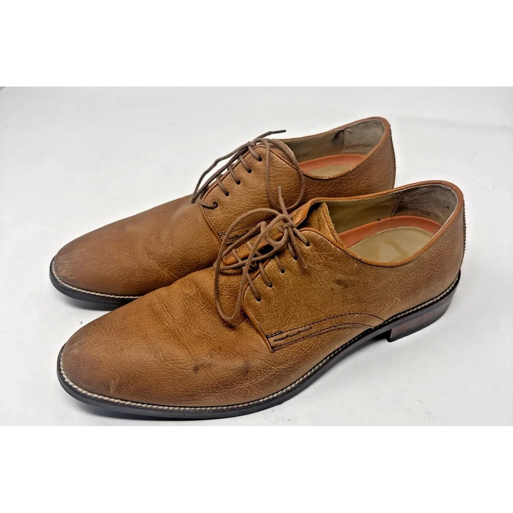 Cole Haan Grand.OS Men's Size 9.5  Tan Leather Oxford C12229
